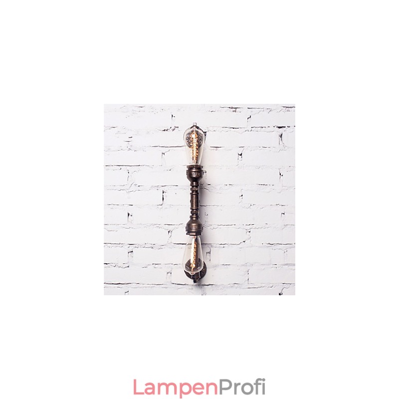 Wroguht Iron Water Pipe Wall Lamp Vintage Aisle Lights Loft Iron Wall Lamp Edison Incandescent Light Bulb FJ DB2 046A0