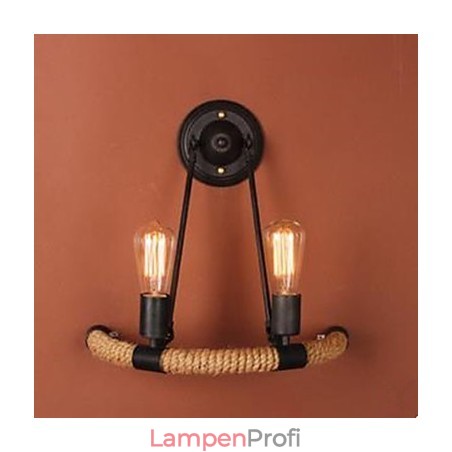 Vertraglich Balkon Treppen Lampe Halbkreis Hanf Seil Wand Lampe Vertraglich Balkon Treppen Lampe Halbkreis Hanf Seil Wand Lampe