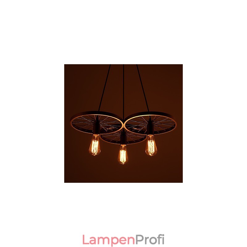 Loft Retro Pendelleuchten Amerikanischen land schmiedeeisen Kronleuchter industriellen stil räder
