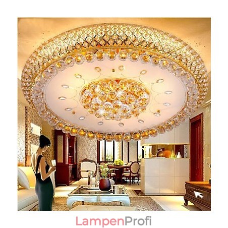 Runde Kristall absorbierende Kuppelleuchte Deckenleuchte Durchmesser 80CM Enthält 15 Glühbirnen