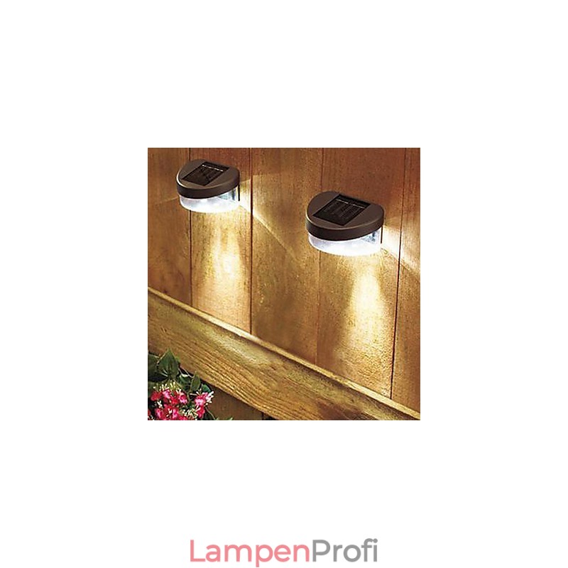 Weißes Licht Solar Licht Pfad Wand Landschaft Montieren Garten Zaun Licht