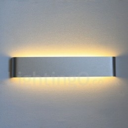 Lange moderne zeitgenössische Wandlampen & Wandleuchten für den Innenbereich, Metall-Wandleuchte, IP 44, für Badezimmer, Schlafzimmer, Wohnzimmer