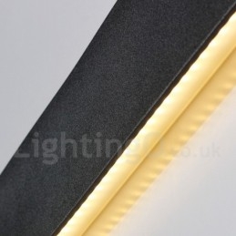 Lange moderne zeitgenössische Wandlampen & Wandleuchten für den Innenbereich, Metall-Wandleuchte, IP 44, für Badezimmer, Schlafzimmer, Wohnzimmer