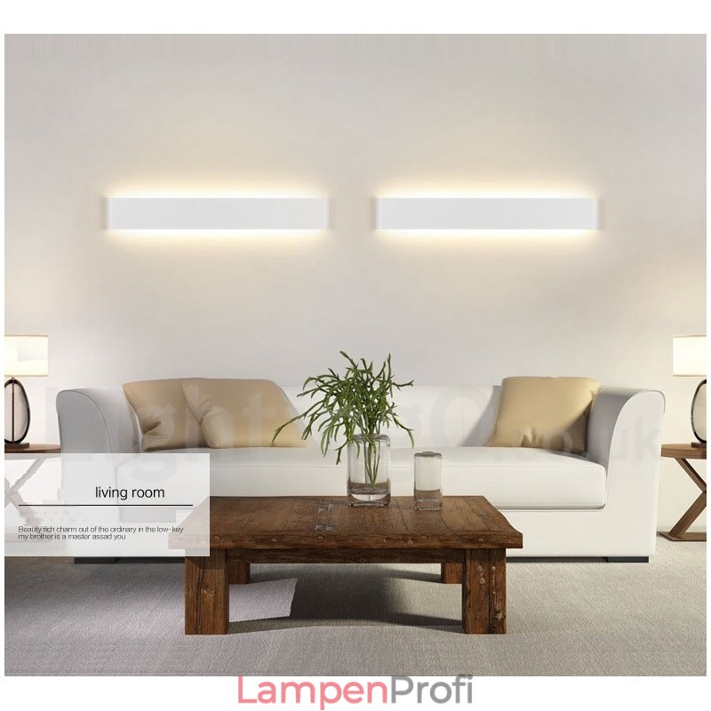 Lange moderne zeitgenössische Wandlampen & Wandleuchten für den Innenbereich, Metall-Wandleuchte, IP 44, für Badezimmer, Schlafzimmer, Wohnzimmer