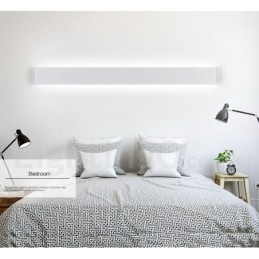 Lange moderne zeitgenössische Wandlampen & Wandleuchten für den Innenbereich, Metall-Wandleuchte, IP 44, für Badezimmer, Schlafzimmer, Wohnzimmer