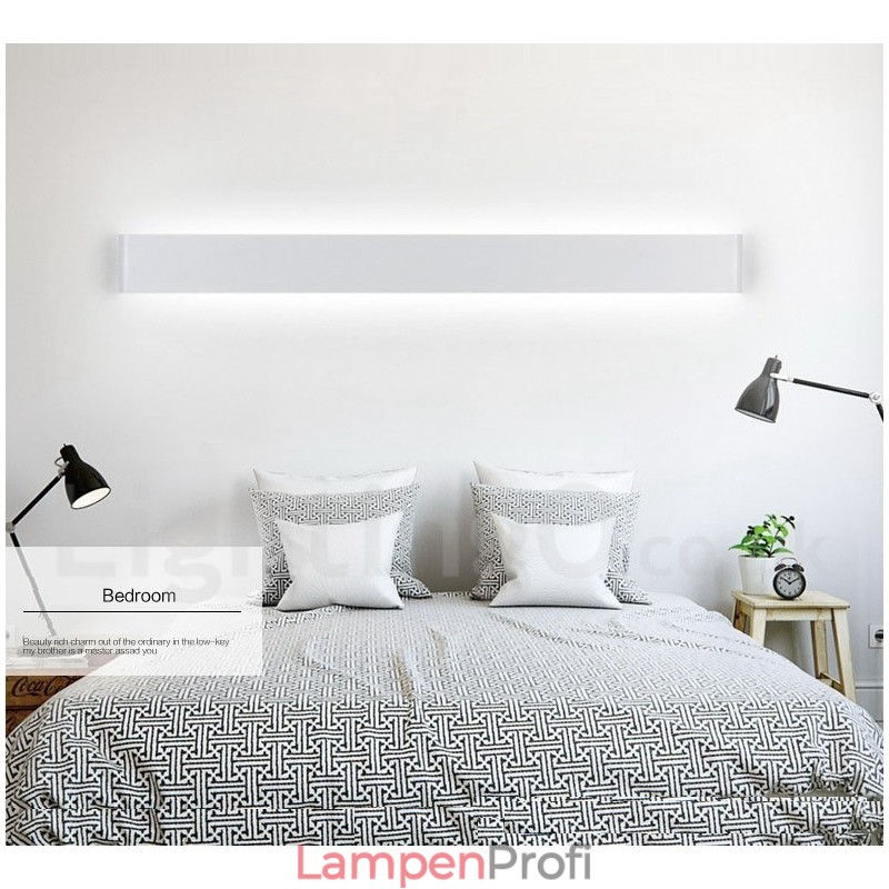 Lange moderne zeitgenössische Wandlampen & Wandleuchten für den Innenbereich, Metall-Wandleuchte, IP 44, für Badezimmer, Schlafzimmer, Wohnzimmer