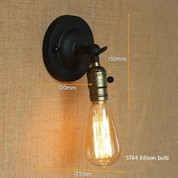Edison Glühbirne Gang Retro Minimalistischen Nachttisch Gang Café Terrasse Kanal Mini Wandleuchte