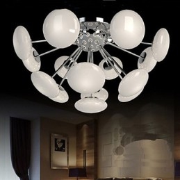 Moderne Yestaurant-Lampe, einfache kreisförmige Pendelleuchte aus Glas im europäischen Stil