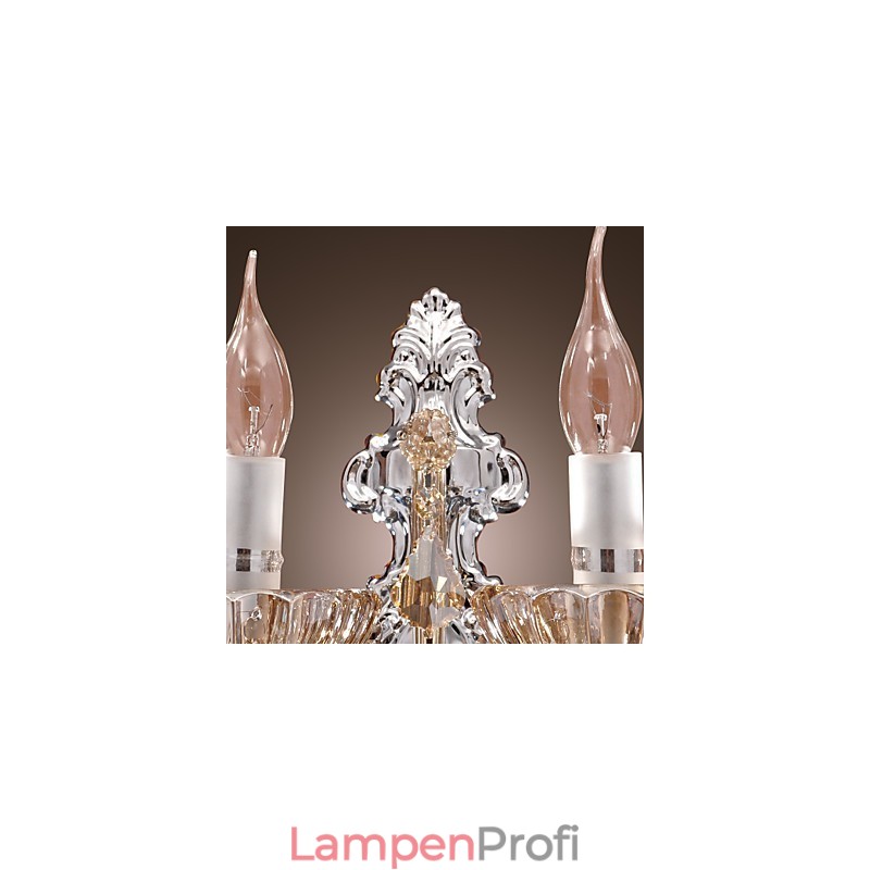 Elegante Kristall-Wandleuchte mit 2 Lichtern