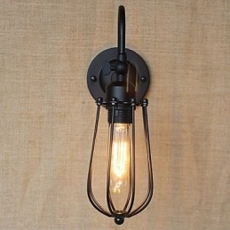 Amerikanischen Land Wohnzimmer Lampe Schlafzimmer Balkon Minimalistischen Matt Schwarz Nacht Lampe Dekorative Kunst