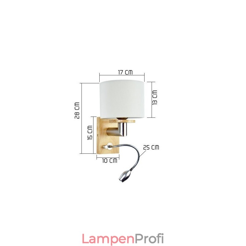 Wandleuchte One Light mit Leselicht
