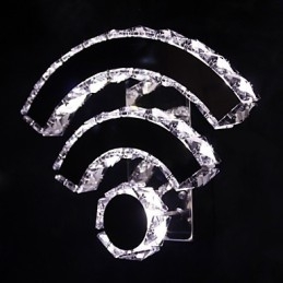 WIFI Kristall Wandleuchten Kristall Moderne Zeitgenössische Bett Wohnzimmer Hotel