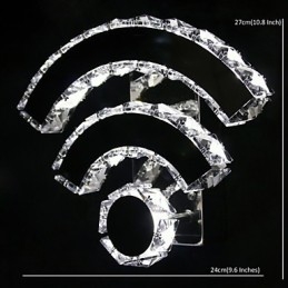WIFI Kristall Wandleuchten Kristall Moderne Zeitgenössische Bett Wohnzimmer Hotel