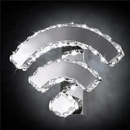 WIFI Kristall Wandleuchten Kristall Moderne Zeitgenössische Bett Wohnzimmer Hotel
