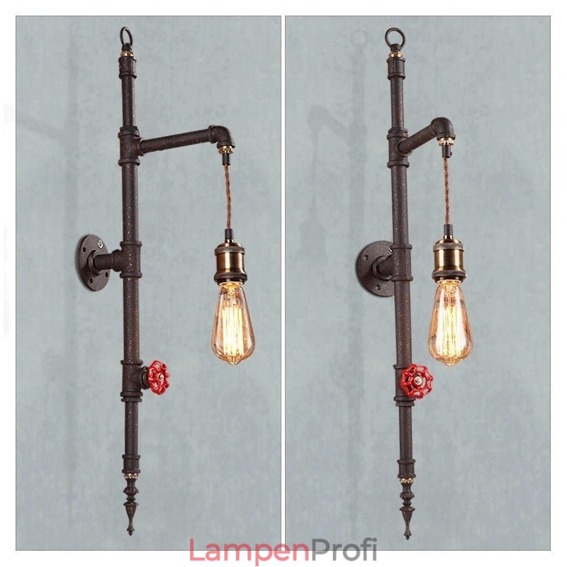 Die Rohrwand der ländlichen kreativen Retro-Raketenwandlampe