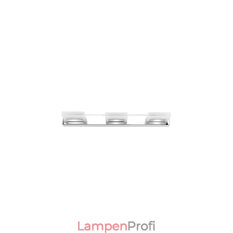 Spiegellampe Edelstahl und Acryl