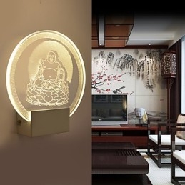 Acryl Wandleuchte PVC Lampe Licht Chip Moderne Zeitgenössische Metall