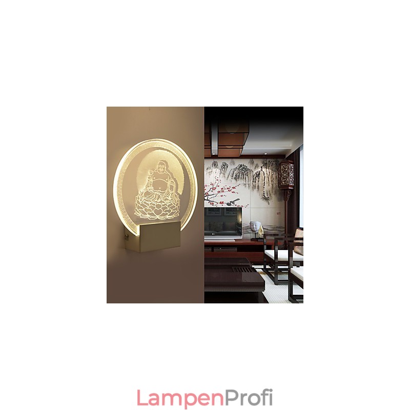 Acryl Wandleuchte PVC Lampe Licht Chip Moderne Zeitgenössische Metall