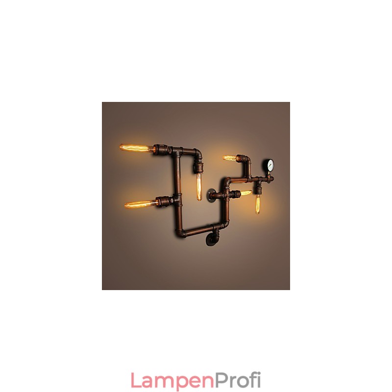 Wandleuchte Wandleuchter 6 Lichter Bronze Finish Industriellen Stil Rustikal Lodge Metall