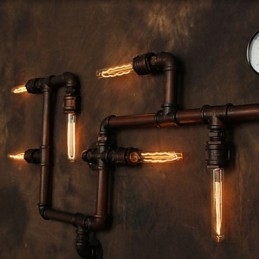 Wandleuchte Wandleuchter 6 Lichter Bronze Finish Industriellen Stil Rustikal Lodge Metall