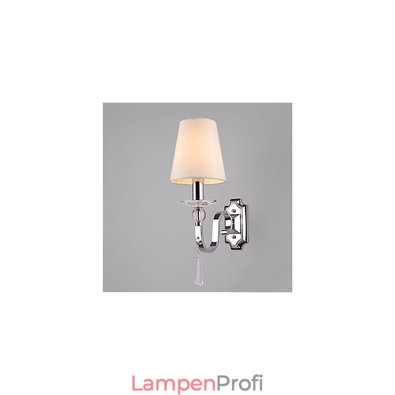 Warmweiße Wandleuchte mit Kristalltropfen