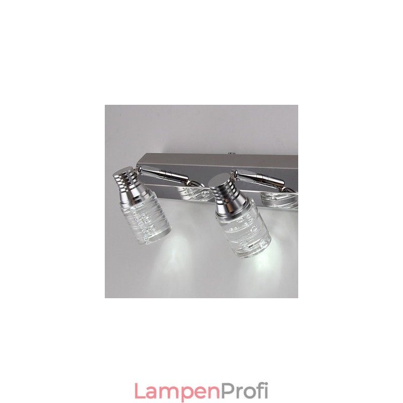 Moderne Wandleuchte mit Glasblasenschirm im Spiegelfrontstil