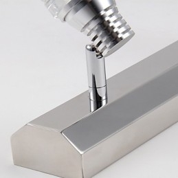 Moderne Wandleuchte mit Glasblasenschirm im Spiegelfrontstil