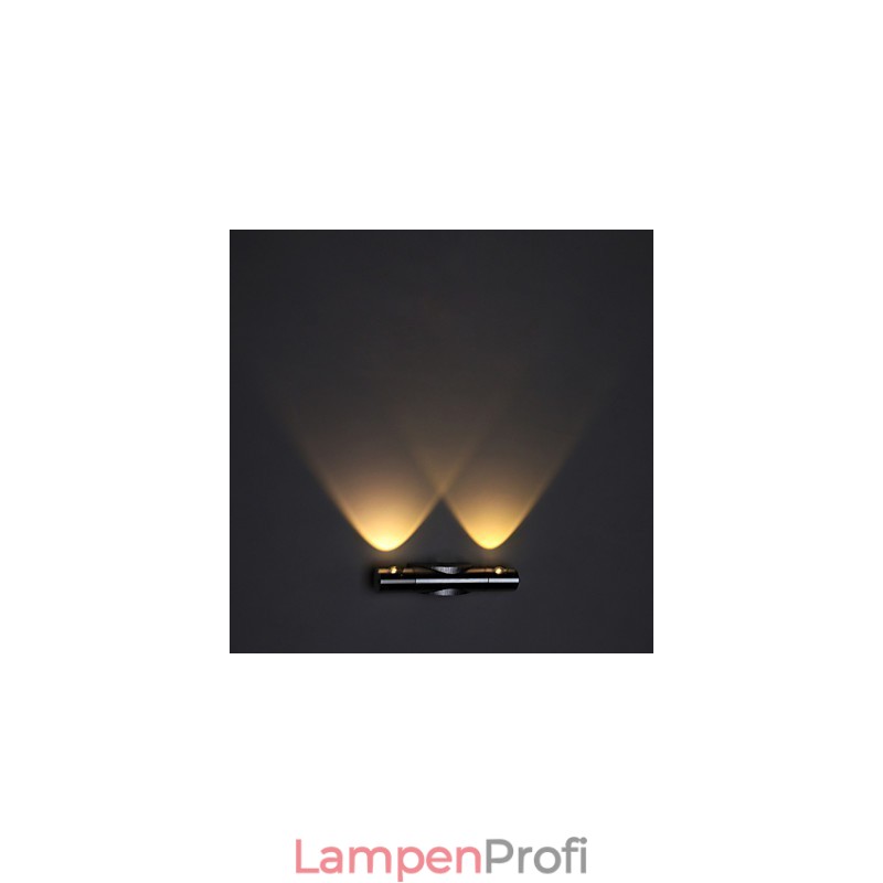 Moderne Wandleuchte mit Streulicht im Sci-Fi-Design