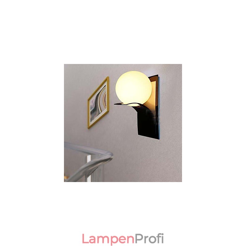 Badezimmer Wandleuchte Modern Globe Metall Glas Galvanik