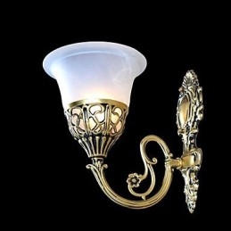 Bronze Wandleuchter Lichter Moiré Glas Europäischen Retro Klassische 220V