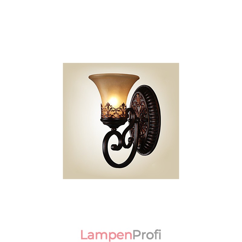 Vintage Wandlampen 1 Licht mit Harzmaterial Glasschirm Schlafzimmer Wohnzimmer Flur Lichter