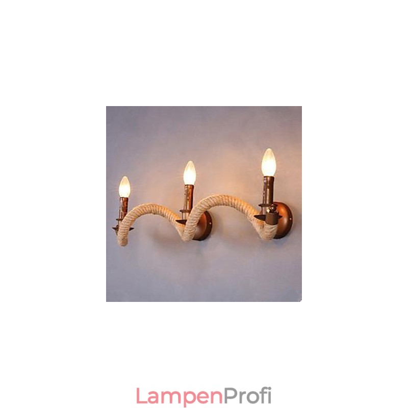 Vertraglich vereinbarte Balkontreppenlampe verdrehte Seilwandlampe