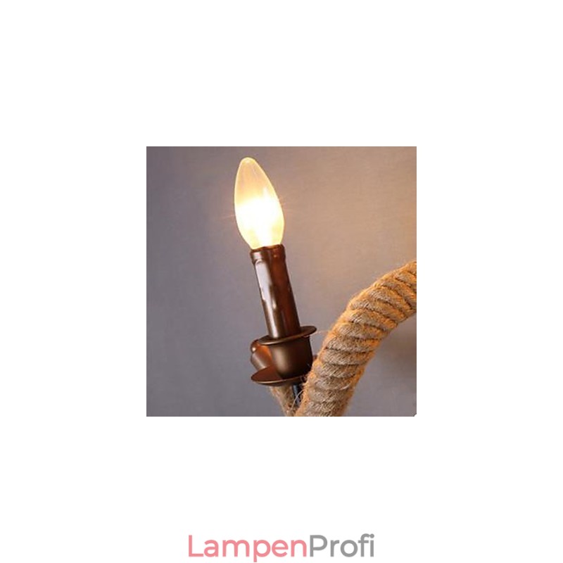 Vertraglich vereinbarte Balkontreppenlampe verdrehte Seilwandlampe