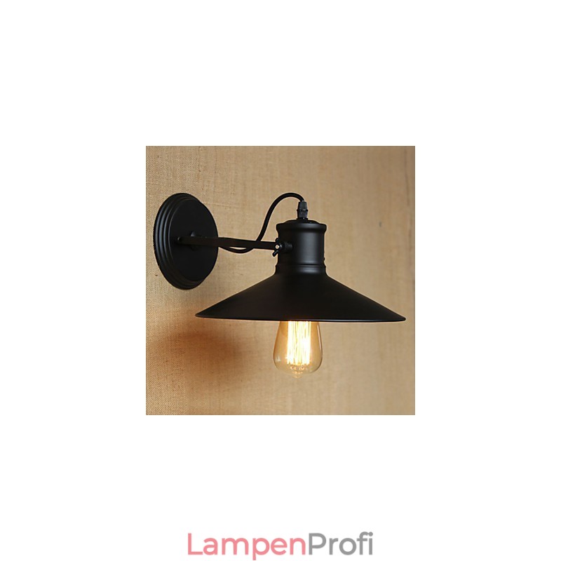 Retro Moderne Kreative Industrielle Wind Schwarz Farbe Shop Lager Bar Cafe Hotel Eisen Wand Lampe
