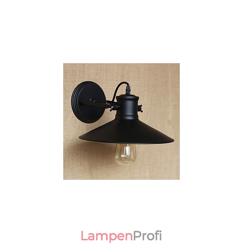 Retro Moderne Kreative Industrielle Wind Schwarz Farbe Shop Lager Bar Cafe Hotel Eisen Wand Lampe