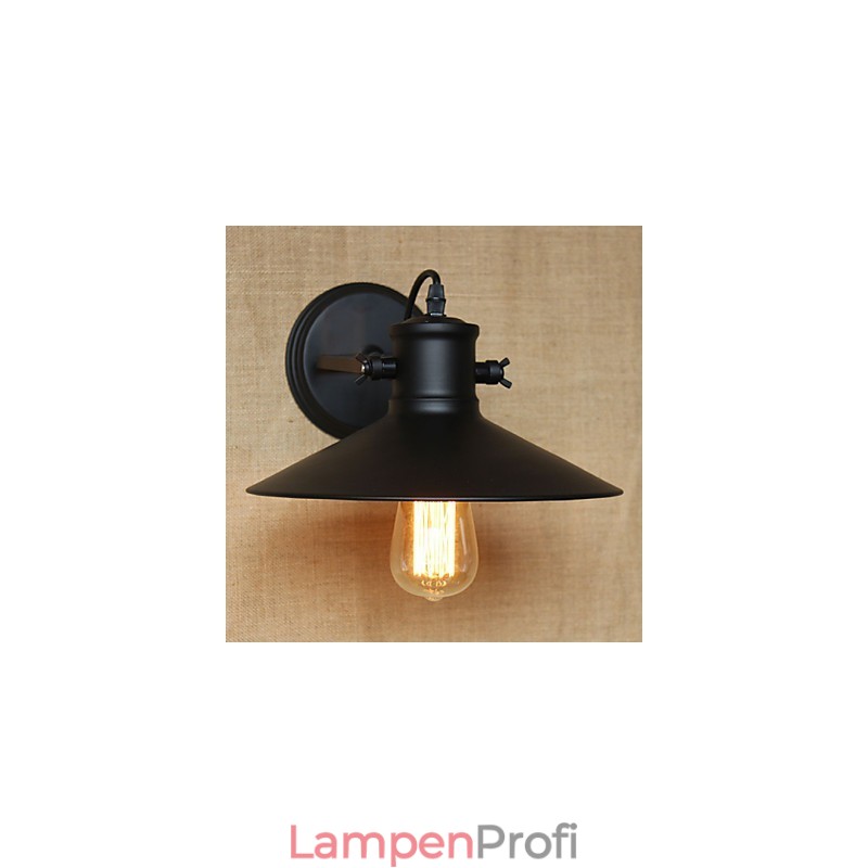 Retro Moderne Kreative Industrielle Wind Schwarz Farbe Shop Lager Bar Cafe Hotel Eisen Wand Lampe