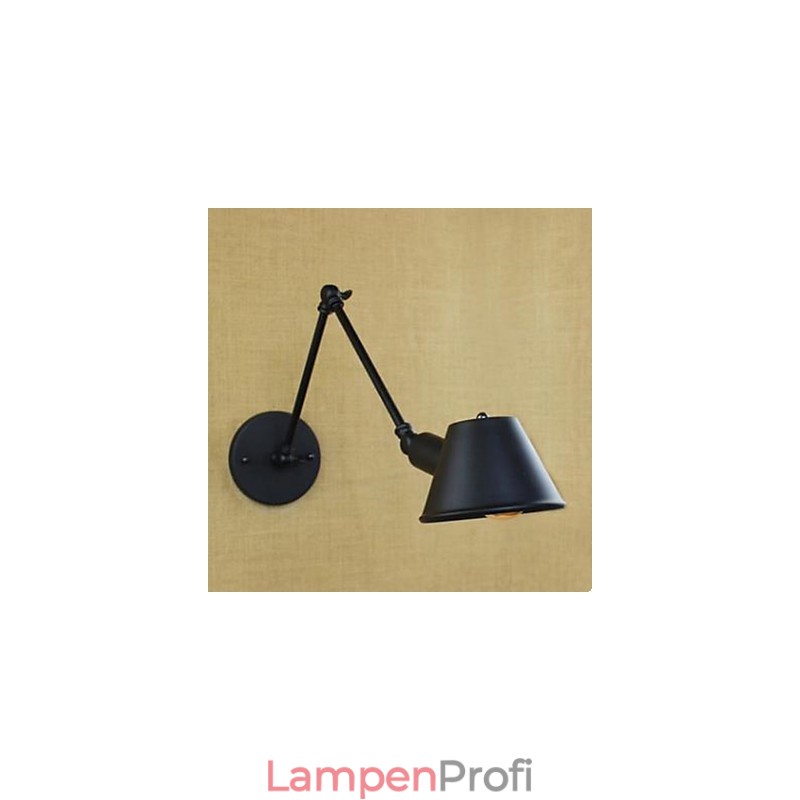 Vertraglich dekorierte Wandleuchte mit langem Arm