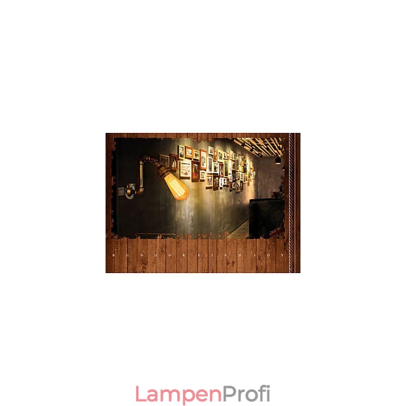 American Village Loft Industrielle Edison-Stil Vintage Wandleuchte Lampe Retro Wasserrohrlampe Wandleuchte