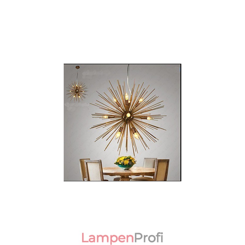 Retro-Kupferimitat Creative Line 12 Kronleuchter
