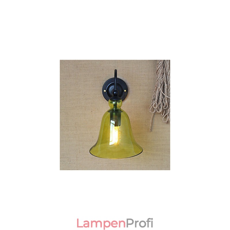 Amerikanischen Ländlichen Landschaft Minimalistischen Blau Glas Dekorative Wand Lampe Wohnzimmer Flur