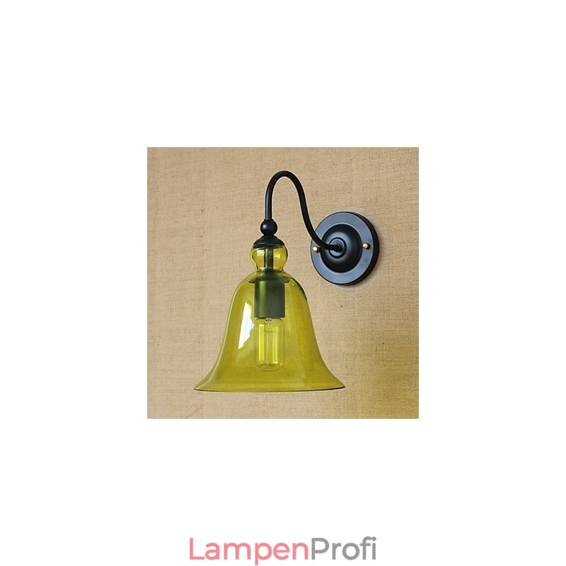 Amerikanischen Ländlichen Landschaft Minimalistischen Blau Glas Dekorative Wand Lampe Wohnzimmer Flur