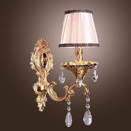 Elegante Kristall-Wandleuchte in Pink
