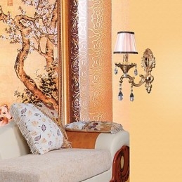 Elegante Kristall-Wandleuchte in Pink