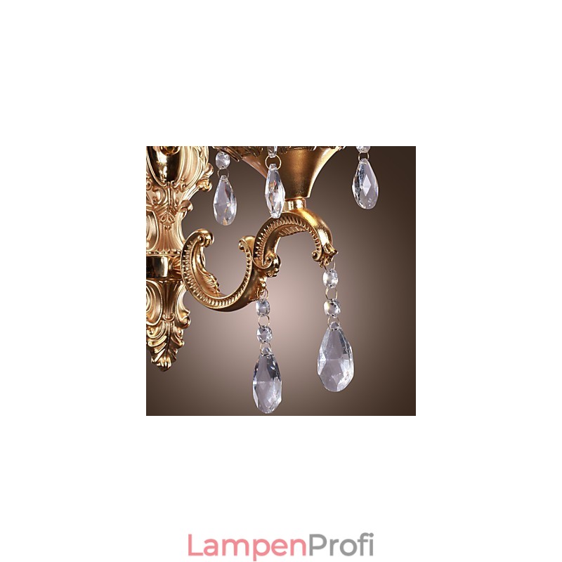 Elegante Kristall-Wandleuchte in Pink