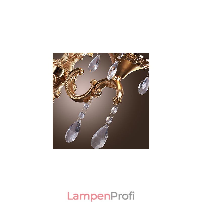 Elegante Kristall-Wandleuchte in Pink