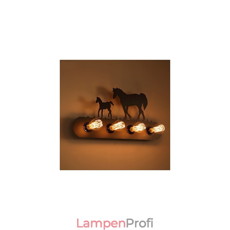 Amerikanischen Dorf Pastoralen LOFT Stil Schlafzimmer Gang Eisen Retro Wild Horse Wand Lampen Kostenloser Versand
