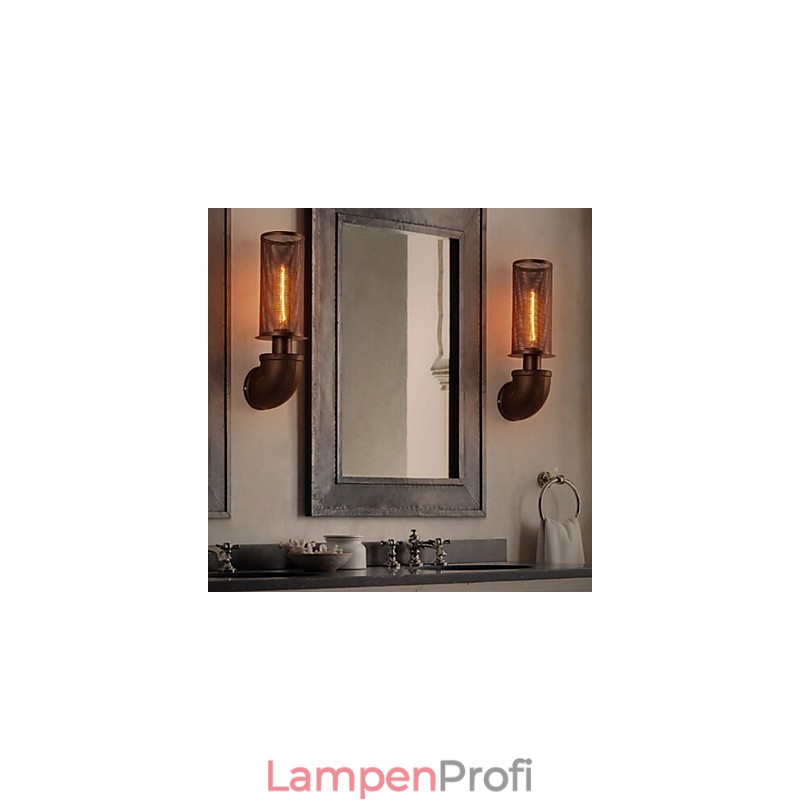 Stellen Sie alte Wege wieder her Schmiedeeisen Loft Kreative Wandleuchte