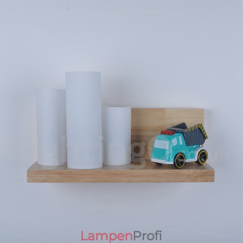 Mini-Stil Wandleuchten mit Glasschirmen Moderne zeitgenössische Holz Bambus Wandleuchte