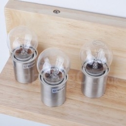Mini-Stil Wandleuchten mit Glasschirmen Moderne zeitgenössische Holz Bambus Wandleuchte