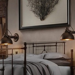 Loft Schmiedeeisen Topf Kreative Vintage Wandleuchte Lichter